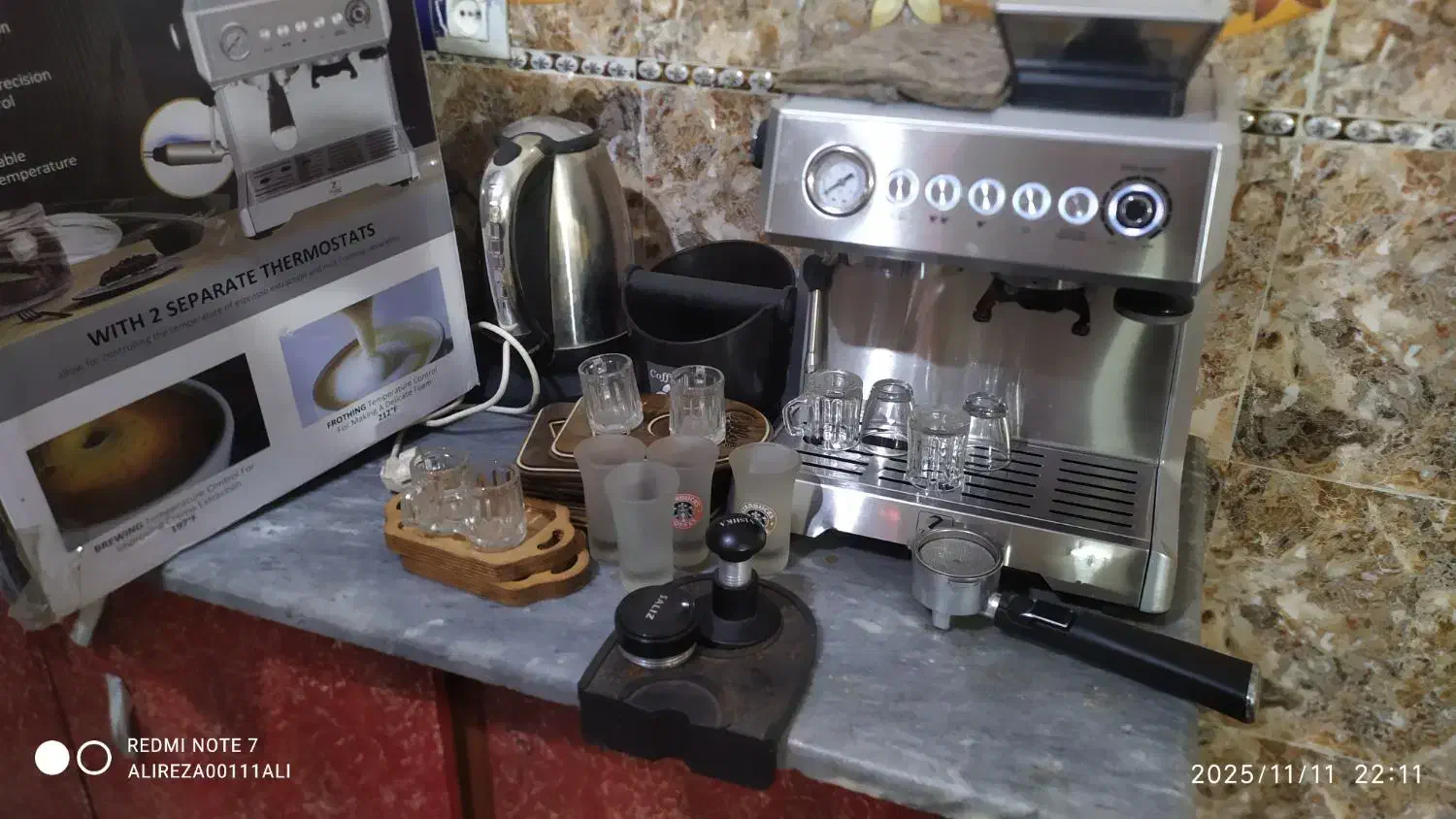 قهوه ساز نیمه صنعتی اسیاب سرخود|سماور، چایساز، قهوهساز|زاهدان, |دیوار