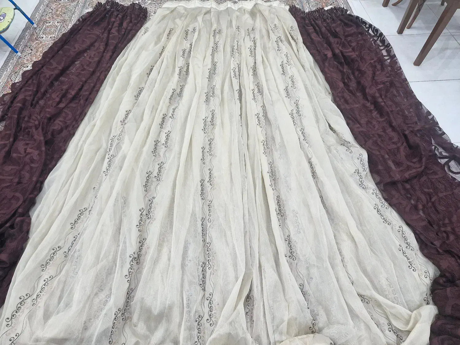 پرده سالم در حد نو|پرده، رانر، رومیزی|بوشهر, |دیوار