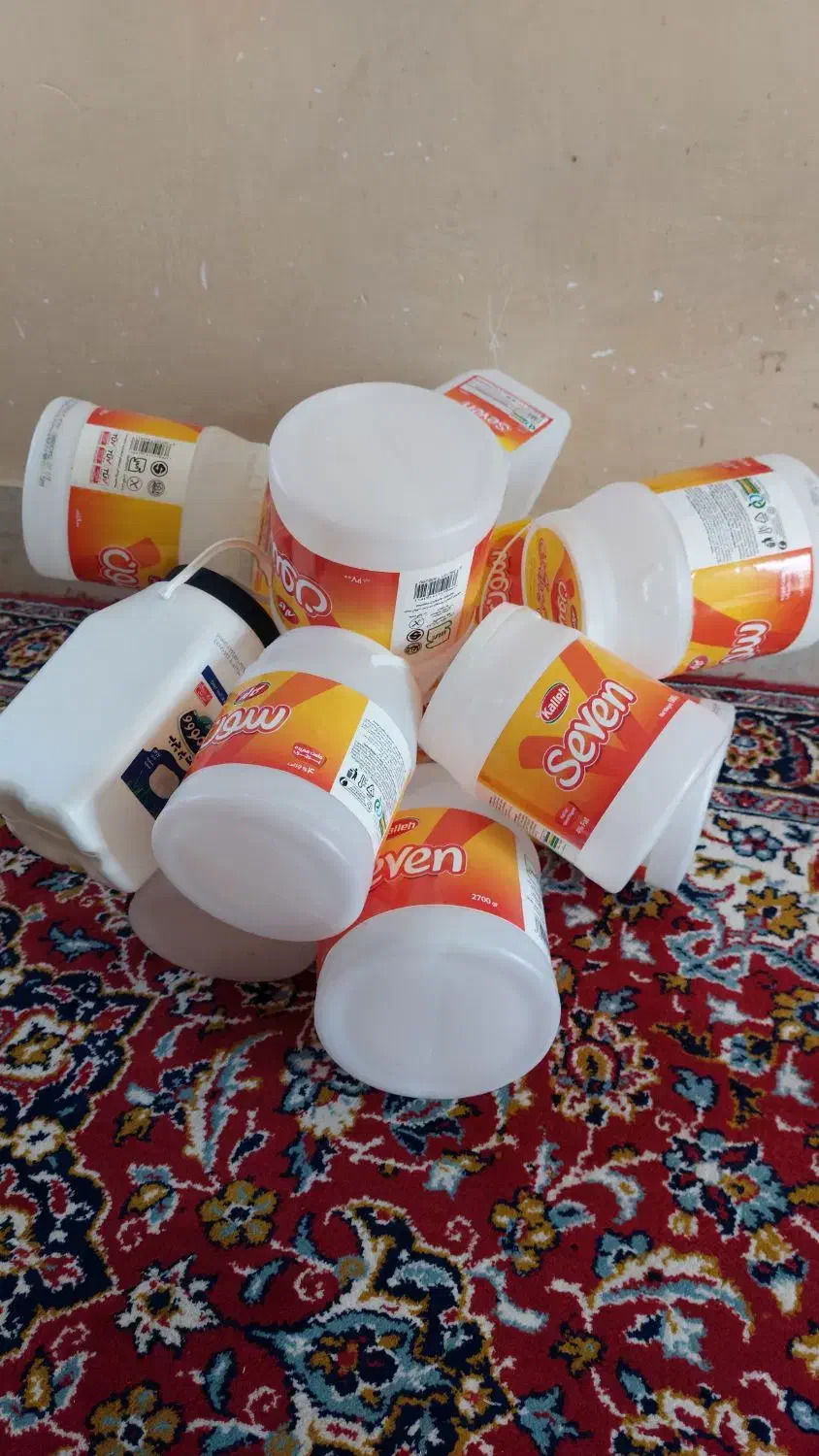 ۱۴ عدد دبه ماست|ظروف نگهدارنده، پلاستیکی، یکبارمصرف|زنجان, |دیوار