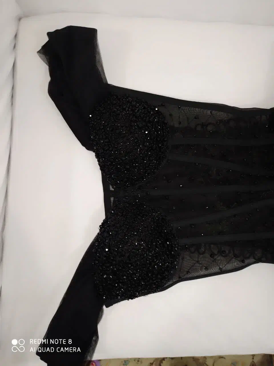 پیرهن مجلسی سنگ دوزی شده کار بسیار شیک|لباس|خرمآباد, |دیوار