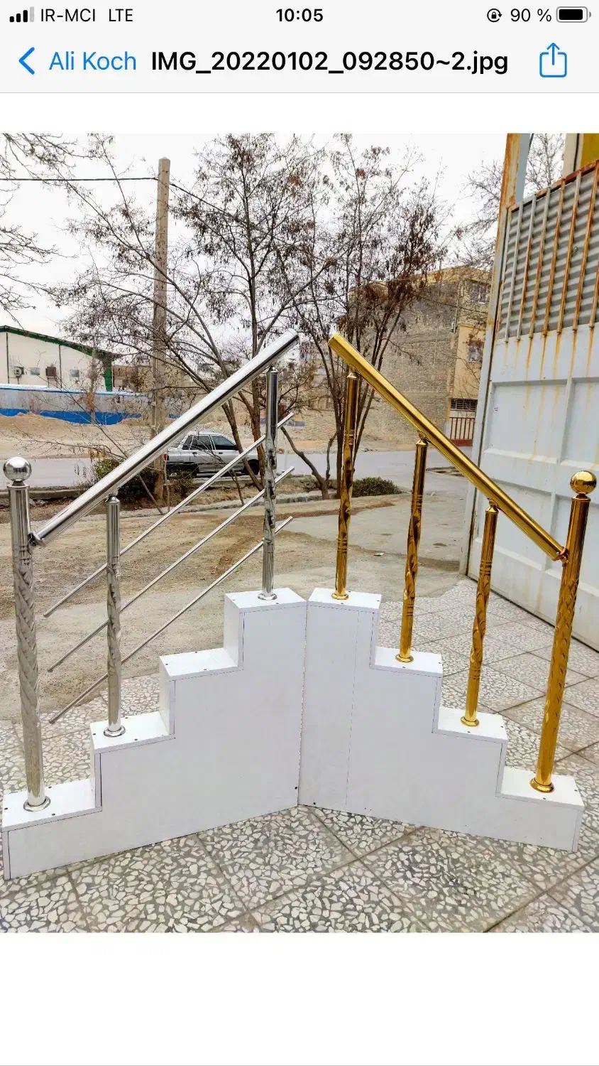 نرده استیل با تایید آتش‌نشانی|مصالح و تجهیزات ساختمان|اصفهان, جاوان|دیوار