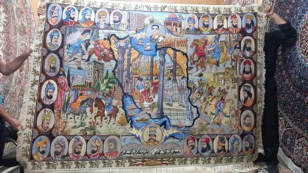 سلاطین|تابلو فرش|تبریز, |دیوار