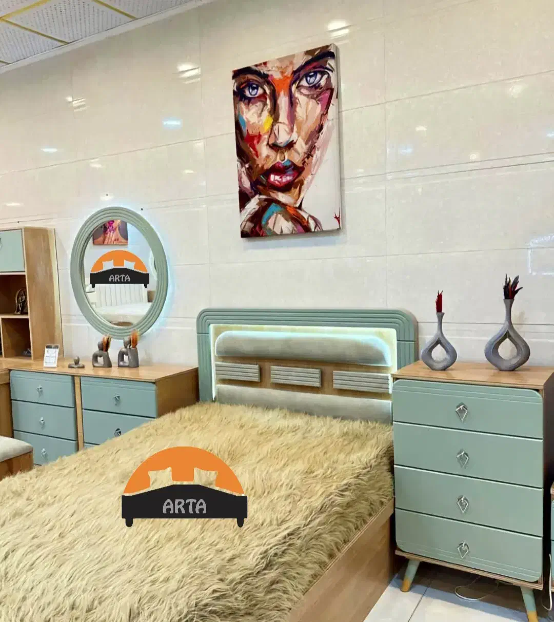 سرویس خواب مدل آوین دو نفره و یک نفره|تخت و سرویس خواب|چهاردانگه (تهران), |دیوار