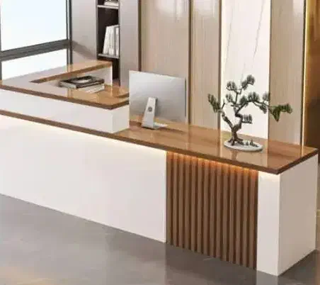 میزکلاسیک چوب پایه استیل دفتر املاک دپارتمان مدرن|دفتر کار|اهواز, کوی باهنر|دیوار