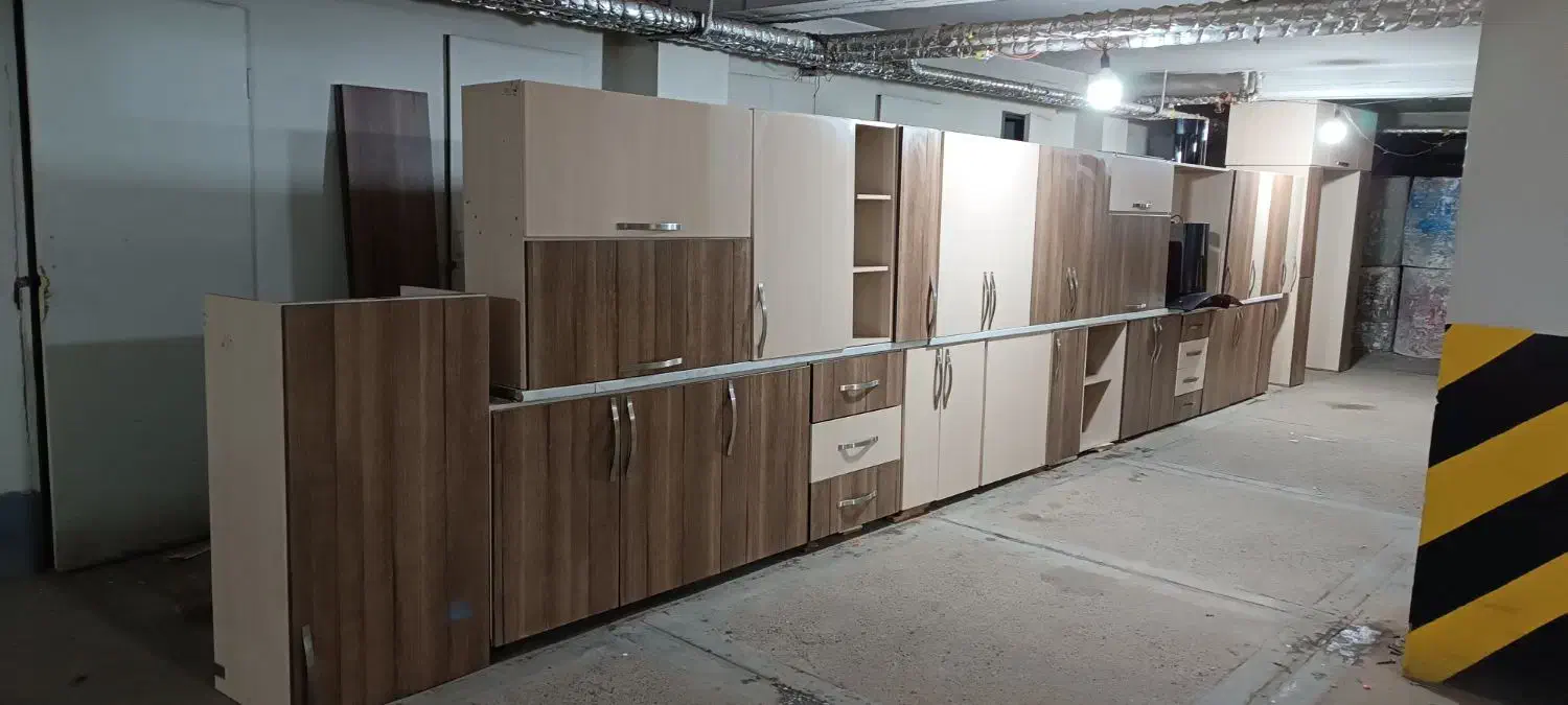یک سرویس کابینت آشپزخانه ام دی اف در حد|مصالح و تجهیزات ساختمان|تبریز, |دیوار