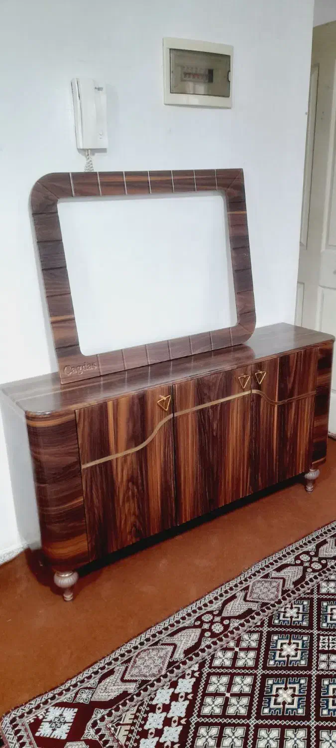 آینه کنسول چوبی|بوفه، ویترین، کنسول|پارسآباد, |دیوار