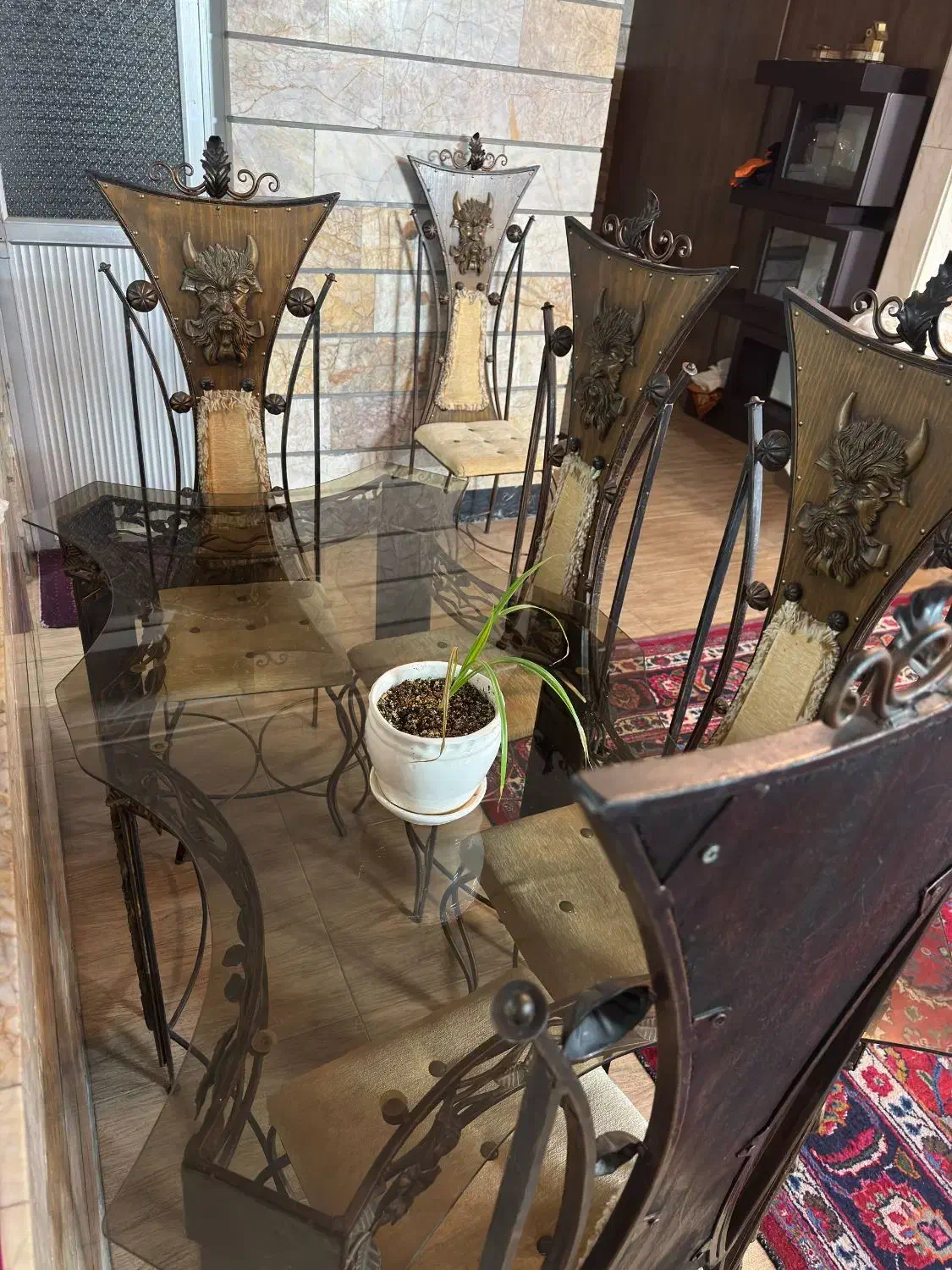 فرفورژه میز نهار خوری 6نفره|میز و صندلی غذاخوری|مشهد, رضاشهر|دیوار