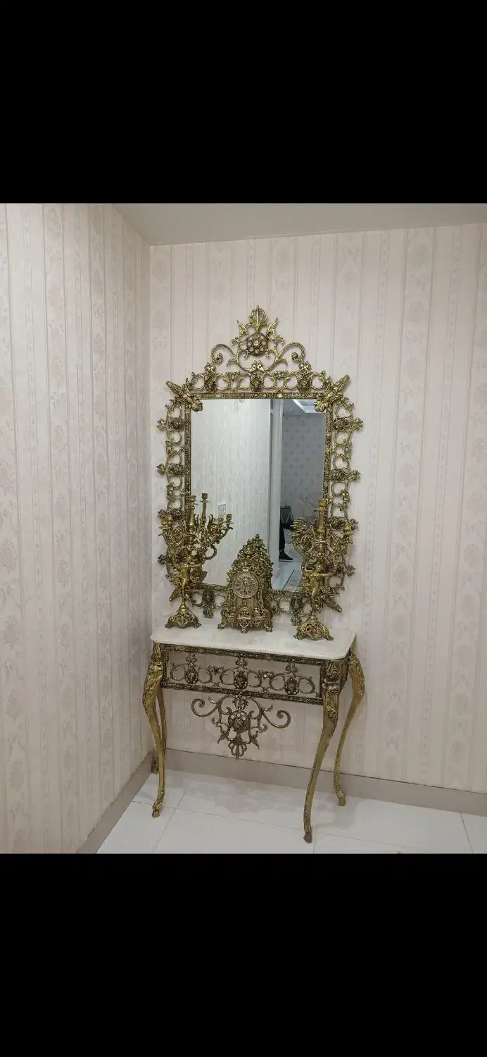 آینه کنسول سلطنتی|بوفه، ویترین، کنسول|رزن, |دیوار