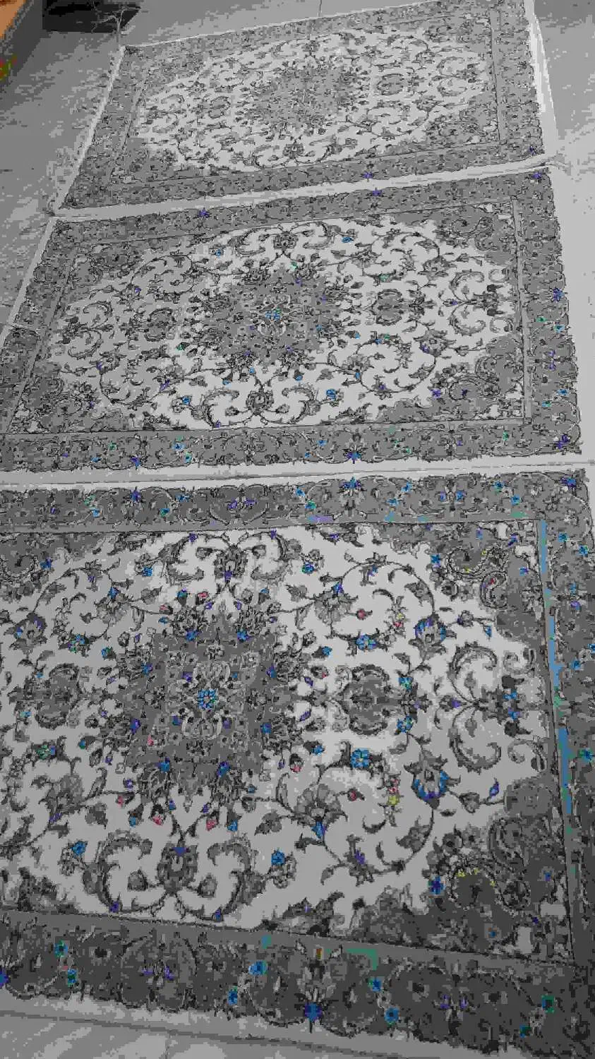 فرش دستباف پشم و ابریشم کاشان|فرش|چهاردانگه (تهران), |دیوار