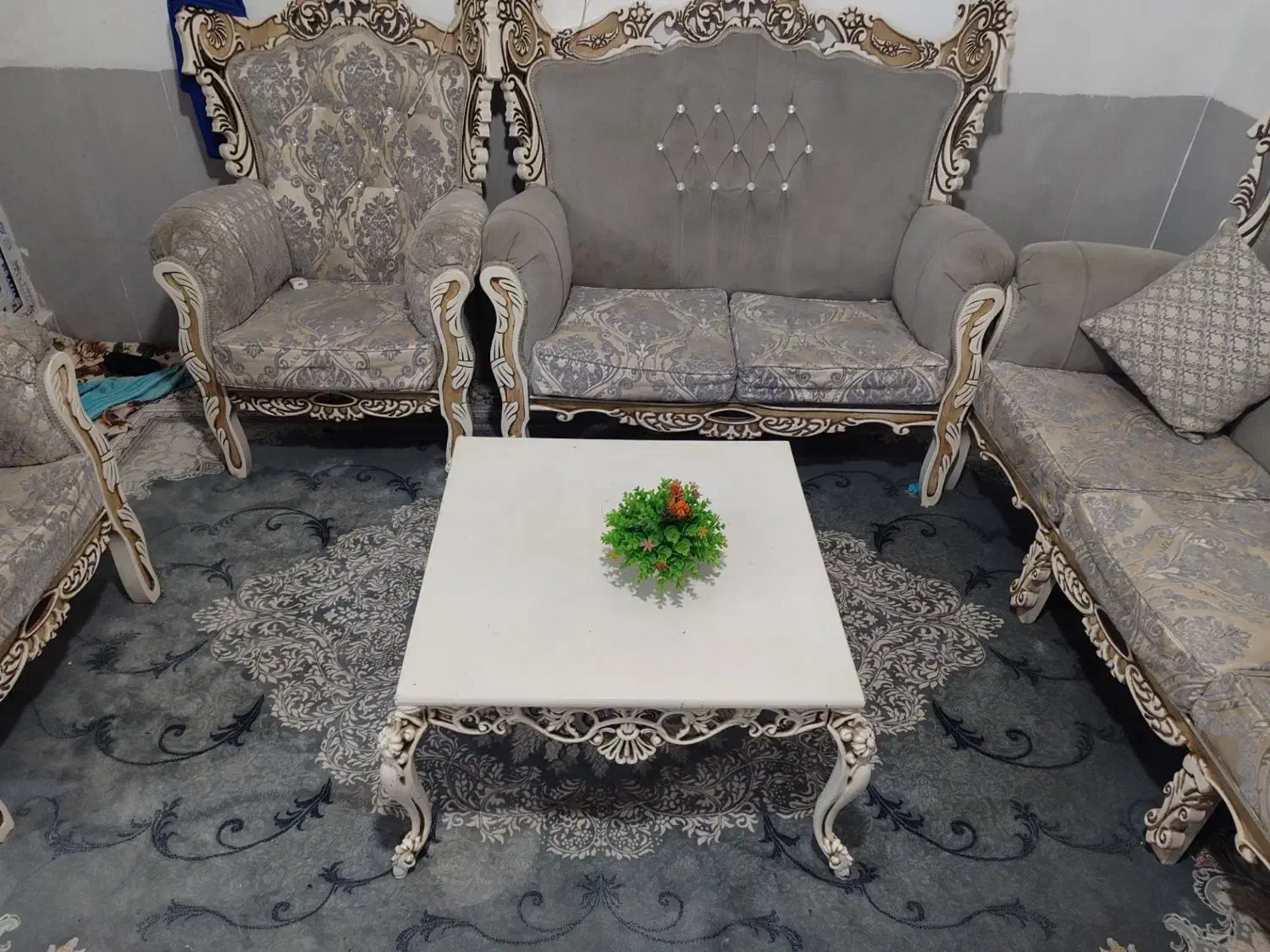 مبل سلطنتی  طوسی|مبلمان خانگی و میز عسلی|پاکدشت, پاکدشت (مامازند)|دیوار