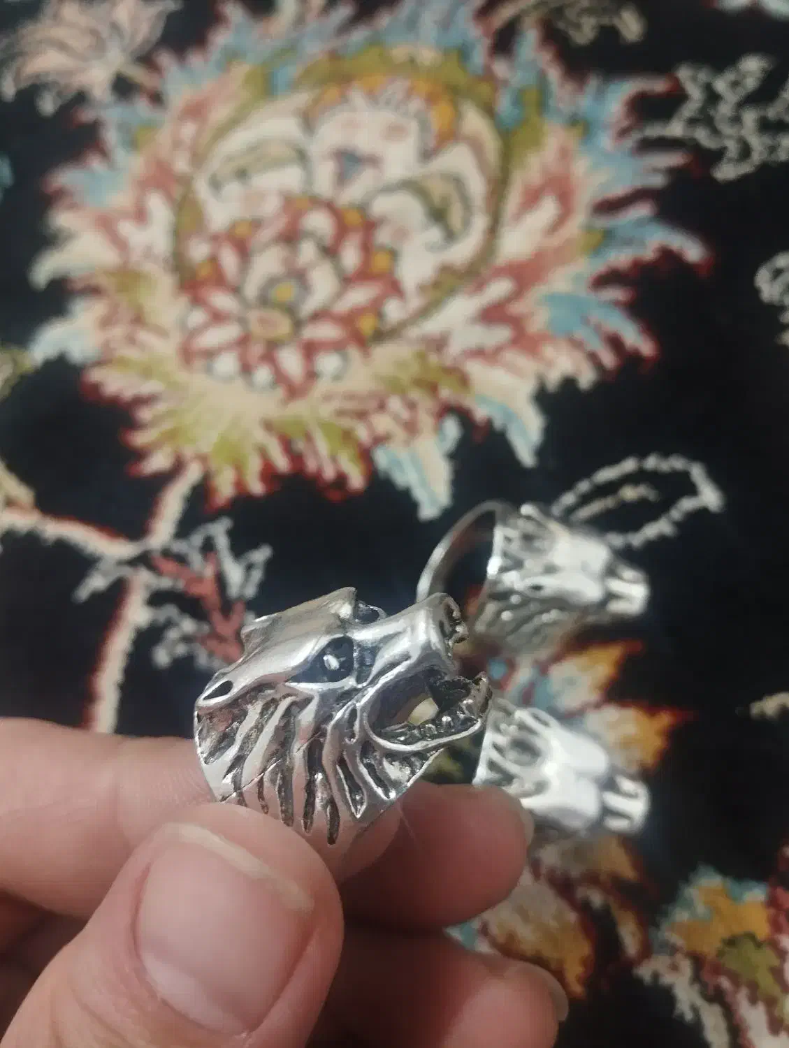 انگشتر گرگ|بدلیجات|نیشابور, خط کاشمر|دیوار