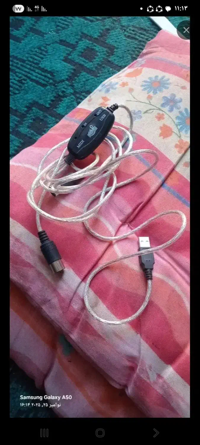 کابل میدی USBبه ارگ|پیانو، کیبورد، آکاردئون|داراب, |دیوار