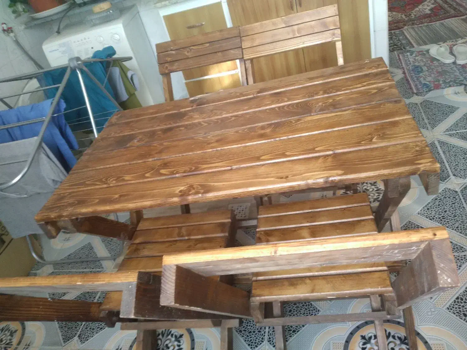 میز و صندلی تاشو|میز و صندلی غذاخوری|زرین دشت (همدان), |دیوار