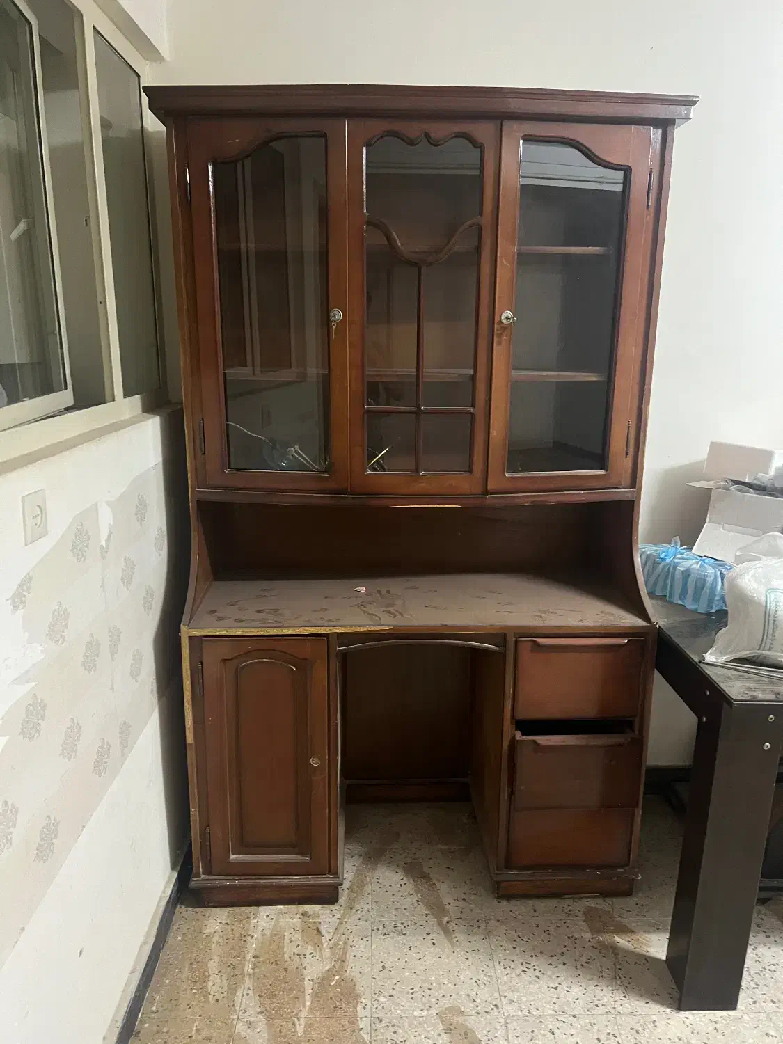 بوفه کتابخانه ای|کتابخانه، شلف، قفسه‌های دیواری|مراغه, |دیوار
