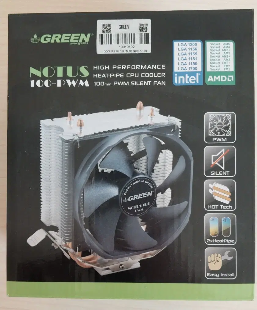 فن CPU گرین NUTUS 100-PWM|قطعات و لوازم جانبی رایانه|اصفهان, بهارستان|دیوار