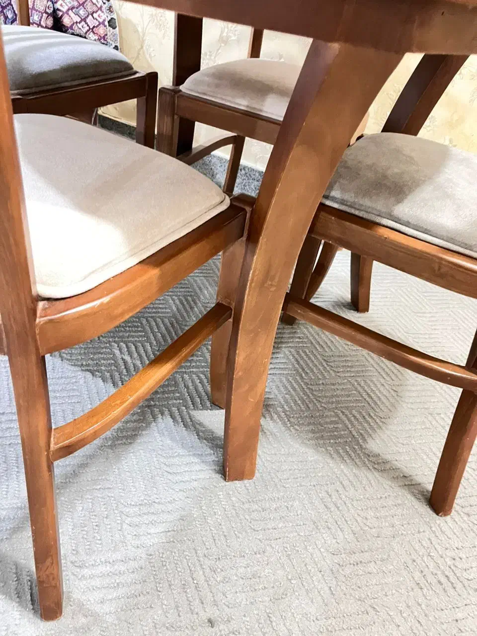 میز نهار خوری چهار نفره|میز و صندلی غذاخوری|خورموج, |دیوار