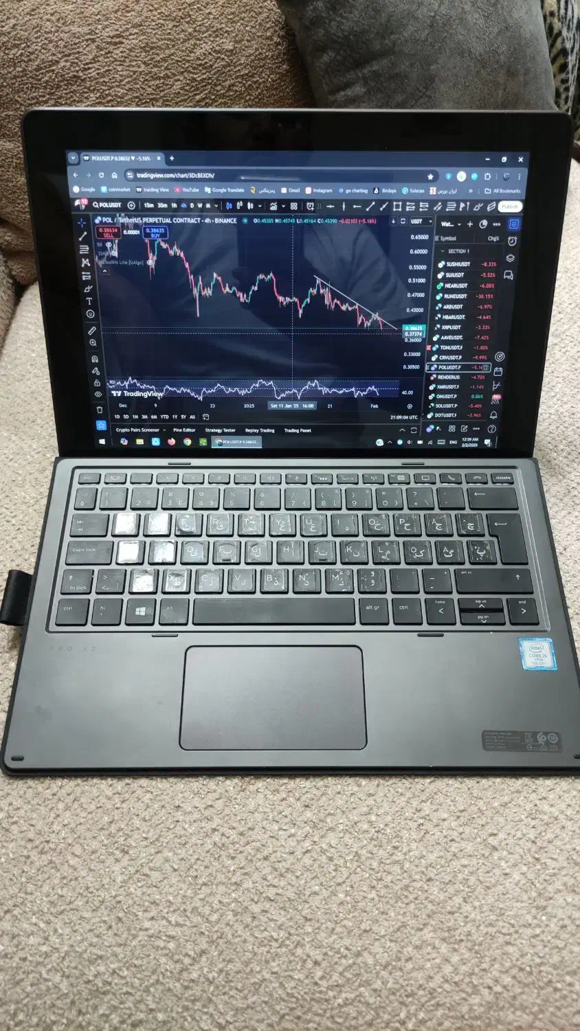 لب تاپ  HP X2 pro  (تبلت شو)|رایانه همراه|شیراز, زند|دیوار