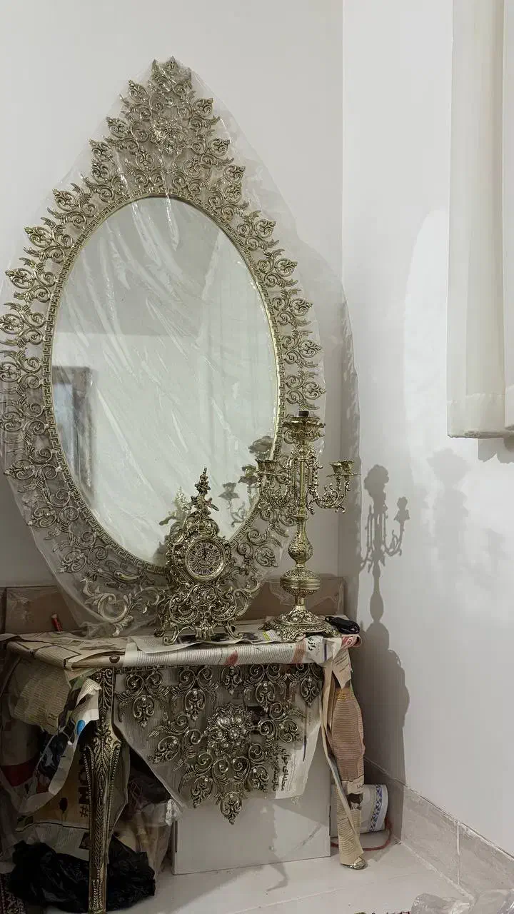 آینه شمعدان|صنایع دستی و سایر لوازم تزئینی|بردسکن, |دیوار