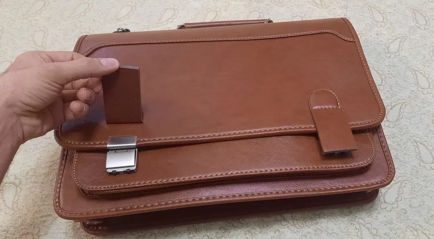 کیف اداری چرم مصنوعی باکیفیت - رنگ قهوه ای|کیف، کفش، کمربند|مراغه, |دیوار