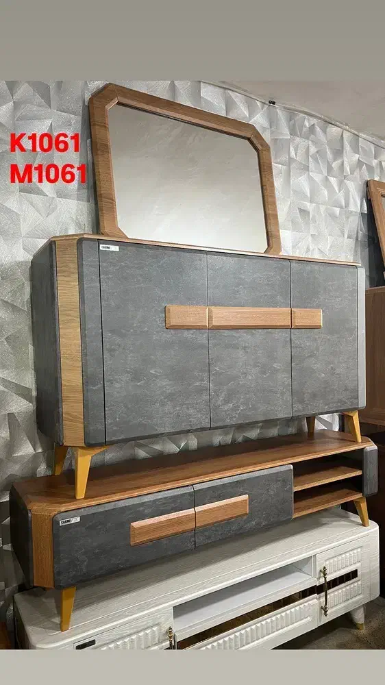 ست کامل آینه کنسول 1080|بوفه، ویترین، کنسول|قدس, شهرقدس|دیوار