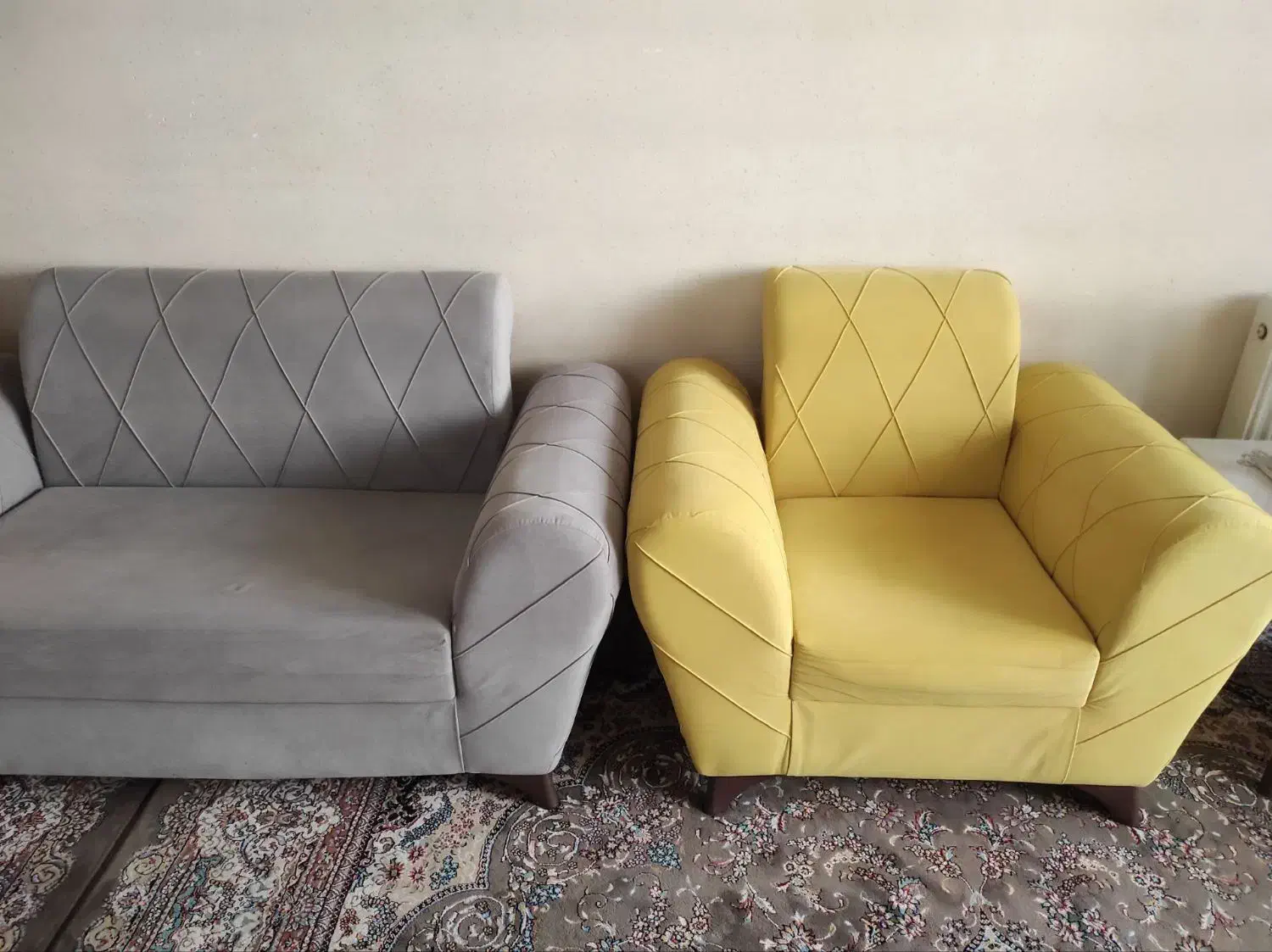 مبلمان ۷ نفره شرکتی و میز عسلی|مبلمان خانگی و میز عسلی|فولادشهر, A3|دیوار