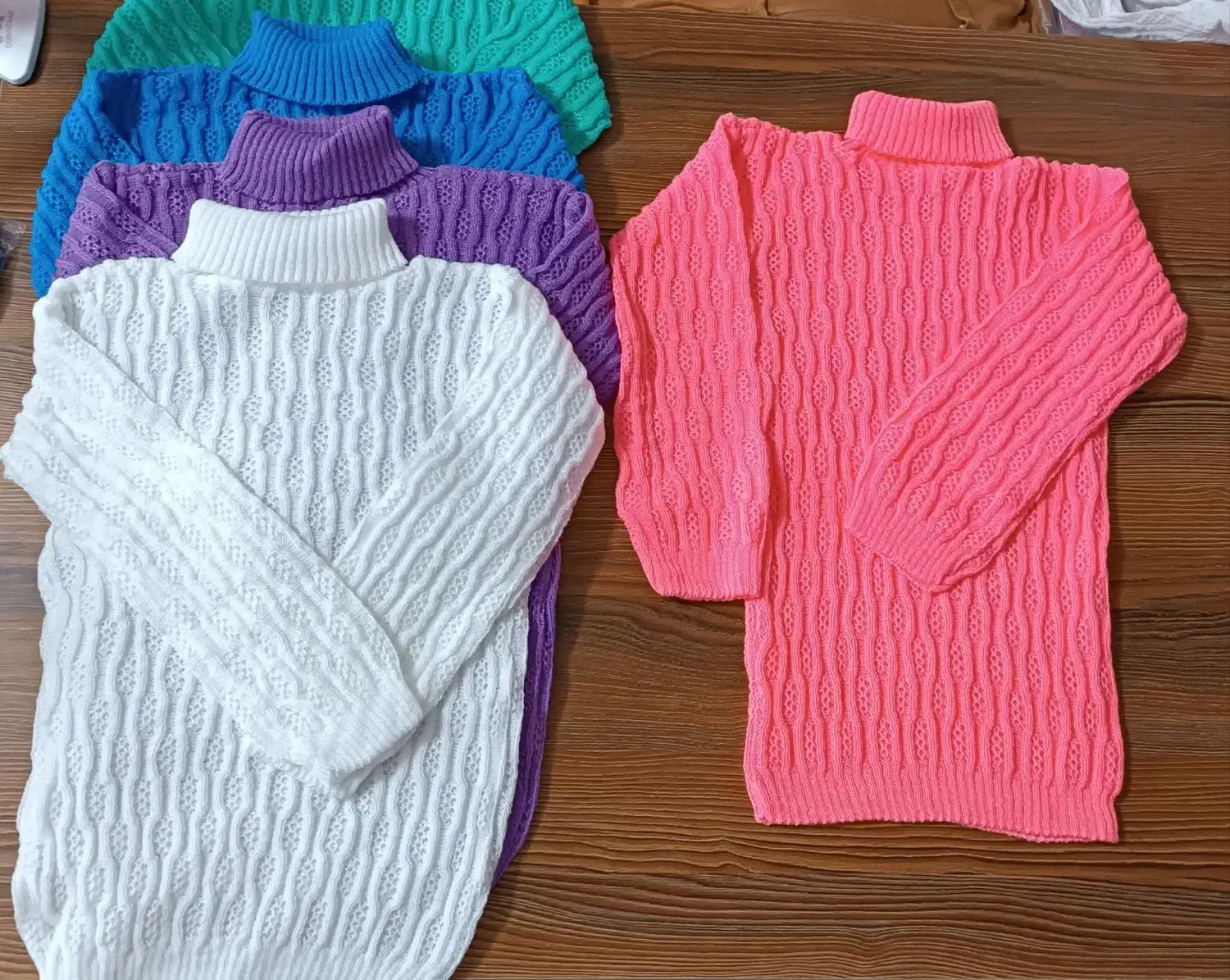 یقه اسکی دخترانه/ بافندگی تیراژ|کفش و لباس بچه|اردبیل, |دیوار