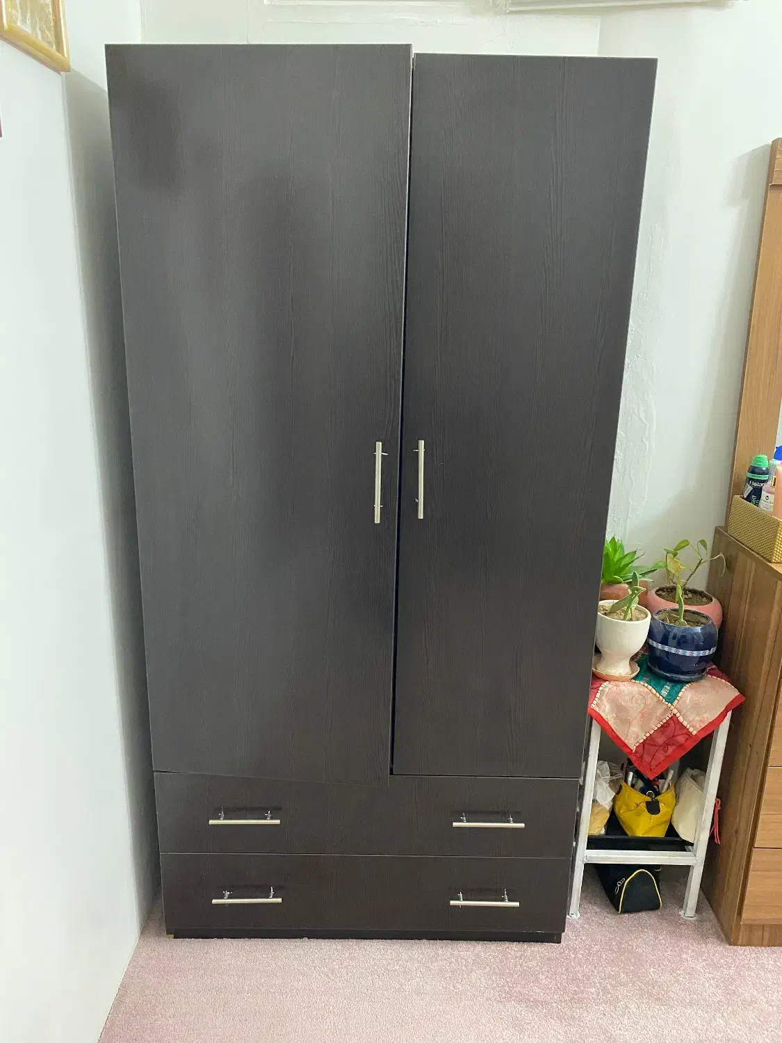 فروش فوری کمد و کتابخانه MDF محکم و نو|مبلمان خانگی و میز عسلی|شیراز, هفت تنان|دیوار