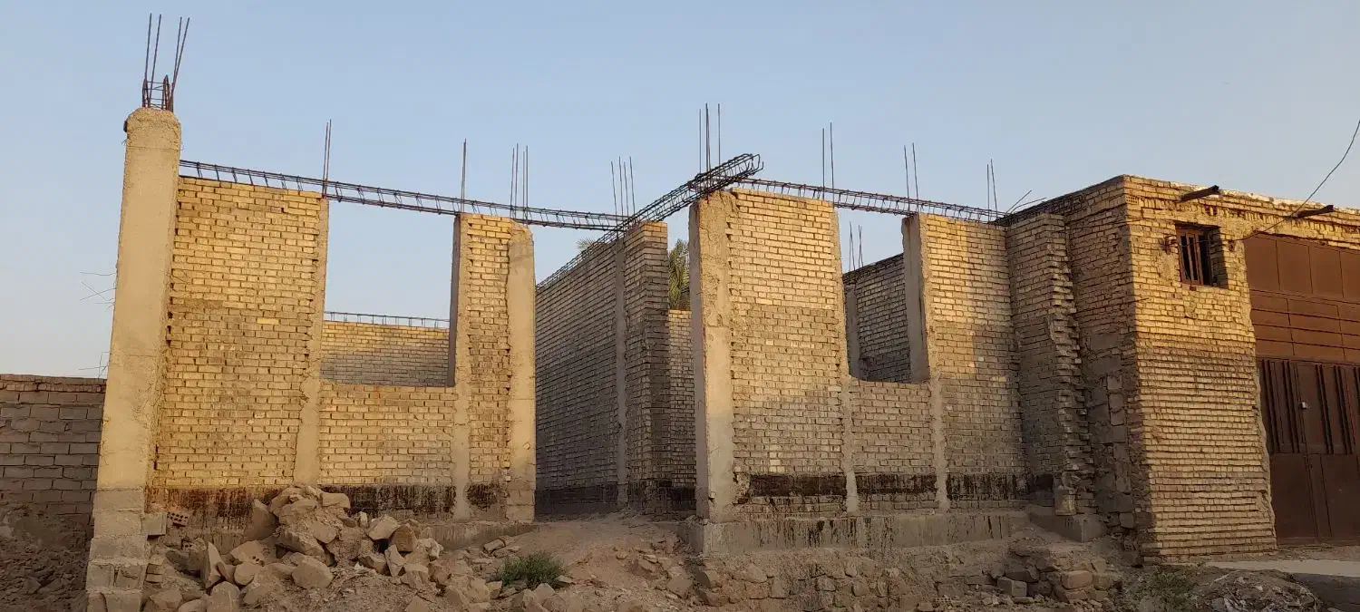 خانه نیمه کار با زمین 200 متری بفروش میرسد|فروش زمین و ملک کلنگی|سوسنگرد, |دیوار
