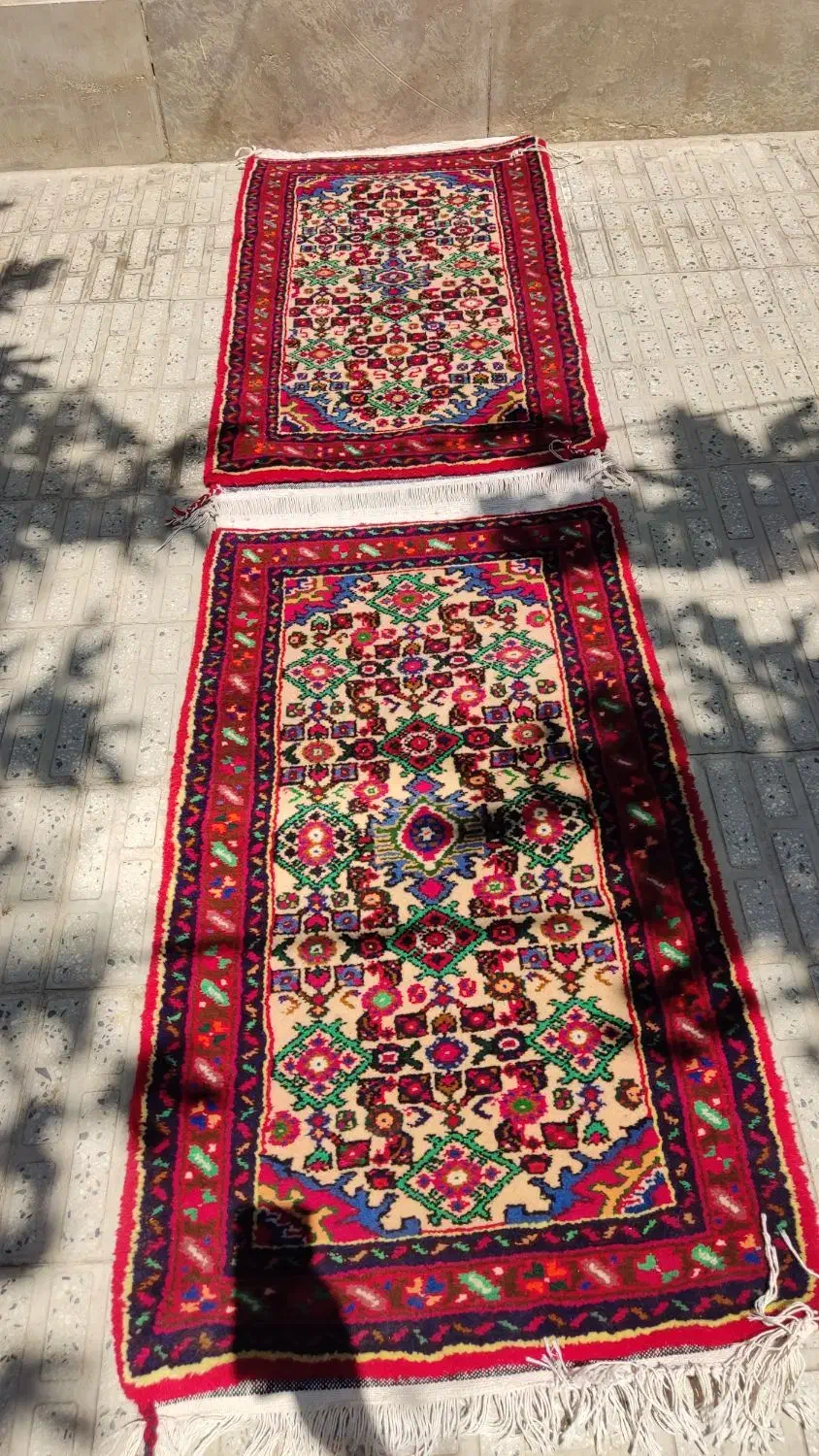 یه جفت قالیچه دستباف اعلا|فرش|ملایر, |دیوار