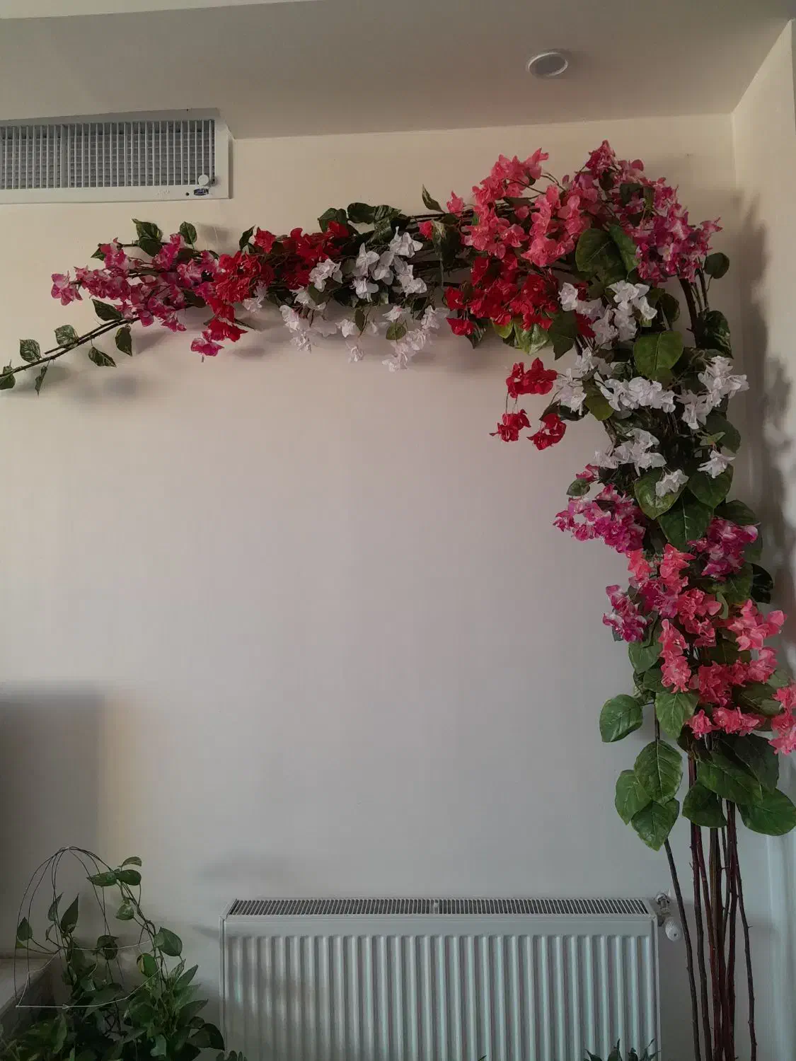 درختچه گل کاغذی مصنوعی|گل مصنوعی|فولادشهر, C5|دیوار