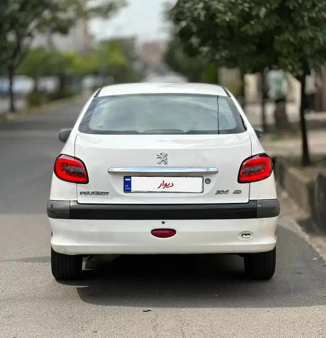 206sd سفید مدل 1392|خودرو سواری و وانت|ساری, |دیوار