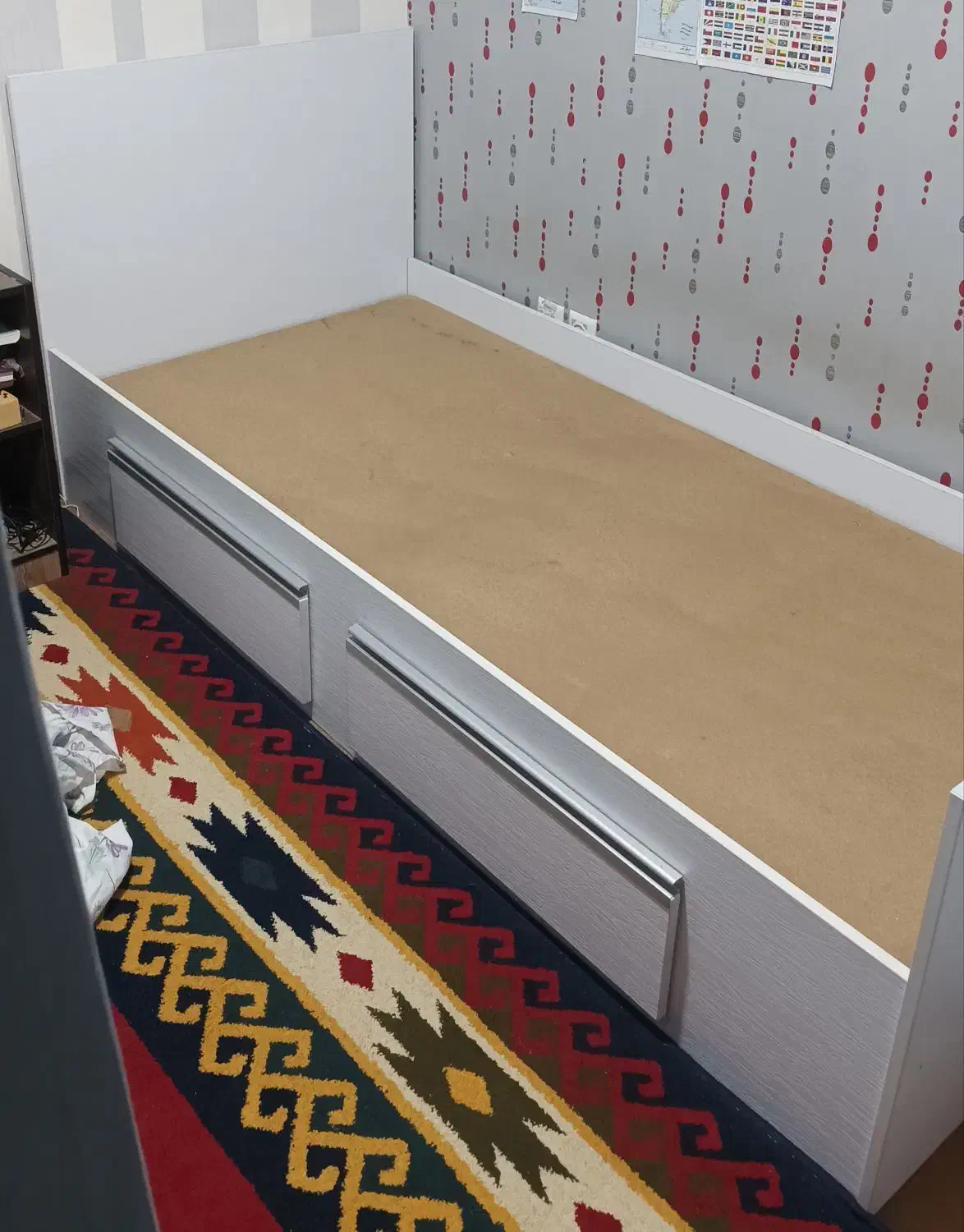 تخت یک نفره تمام ام دی اف|تخت و سرویس خواب|شاهین‌شهر, گرگاب|دیوار