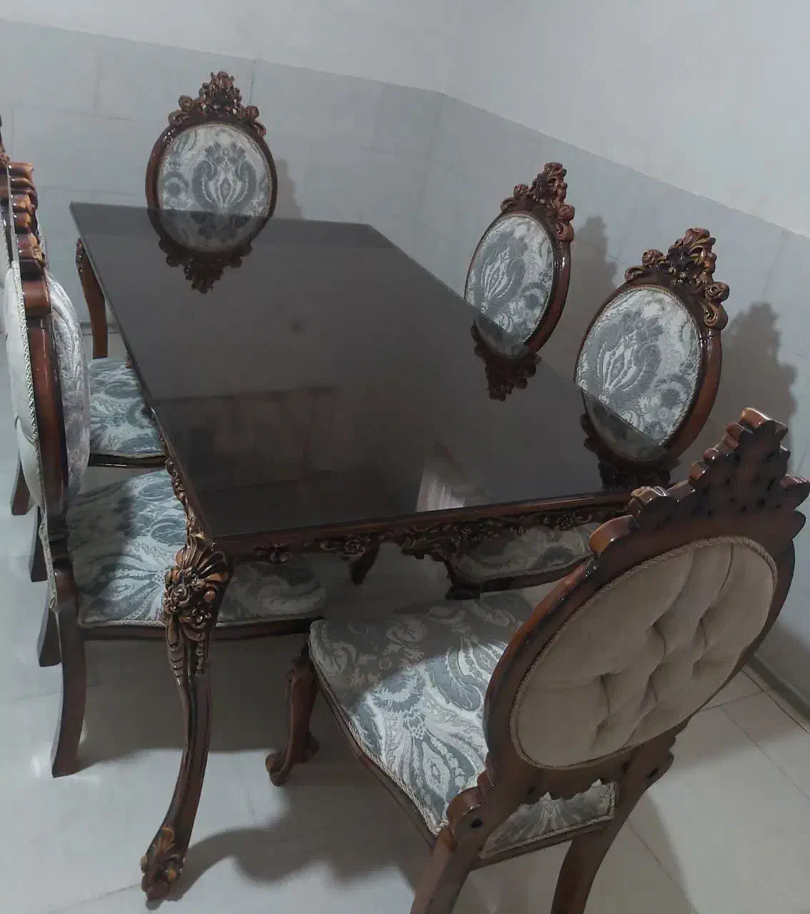 میز ناهار خوری چوبی ۶نفره  (تمام راش)|میز و صندلی غذاخوری|تهران, یافت آباد جنوبی|دیوار