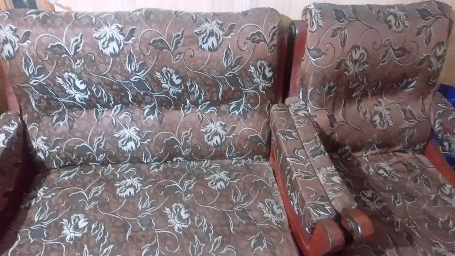 مبل هفت نفره تمام چوب|مبلمان خانگی و میز عسلی|صابری, |دیوار