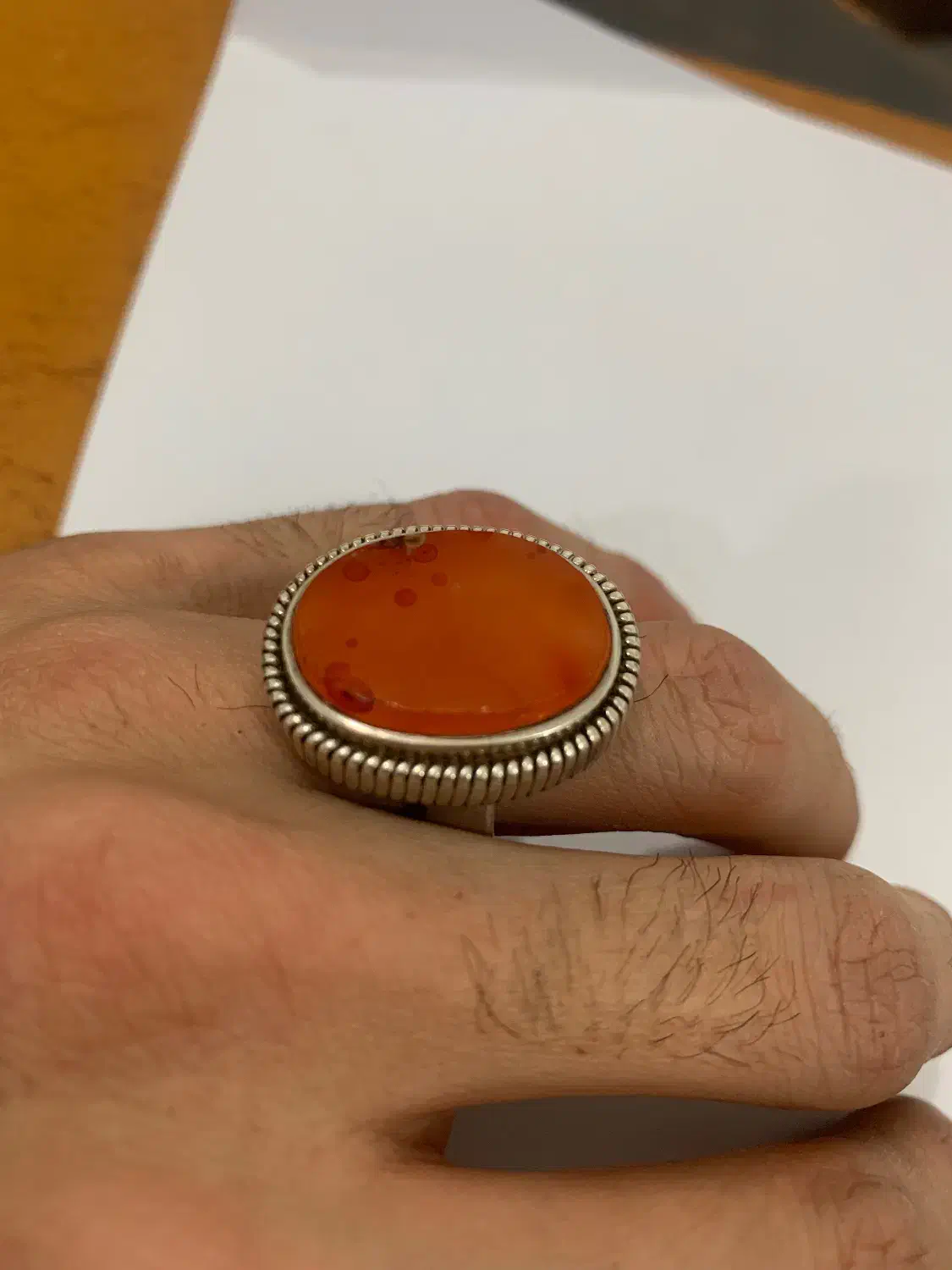 انگشتر دستساز عقیق یمن ناب|جواهرات|اردبیل, |دیوار