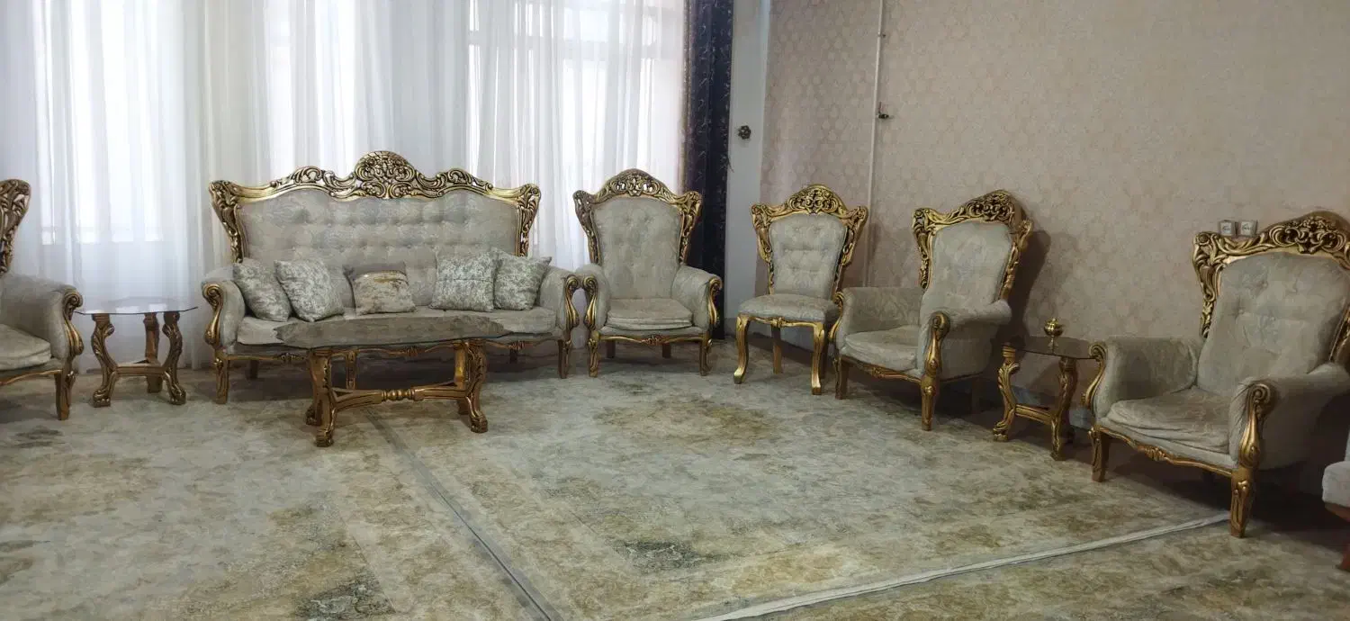 مبل نه نفره سلطنتی|مبلمان خانگی و میز عسلی|کرمانشاه, |دیوار