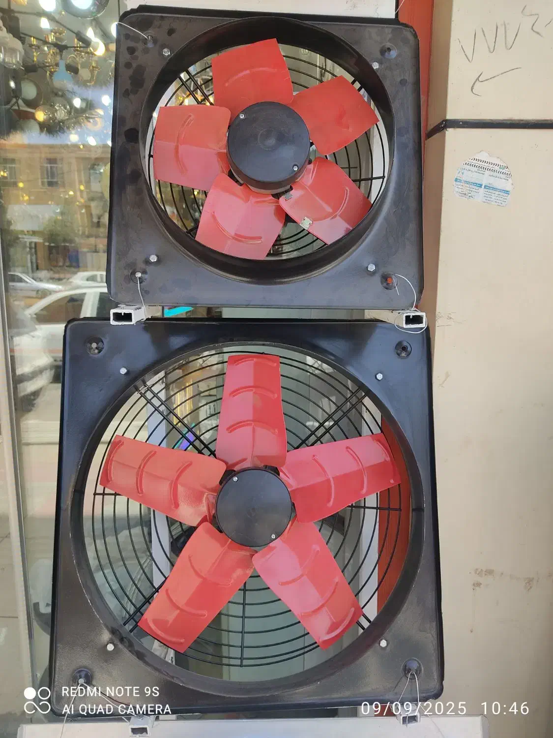 هواکش صنعتی|پنکه و تصفیهکنندهٔ هوا|کرمان, |دیوار