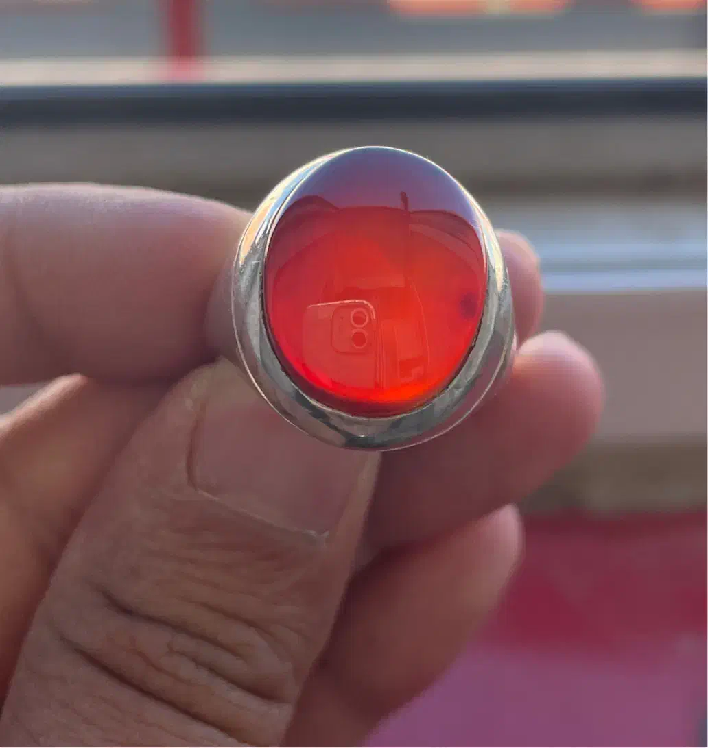 عقیق سرخ یمنی اعلا با رکاب دست ساز مدل بحرینی|جواهرات|تهران, قصر فیروزه ۱|دیوار