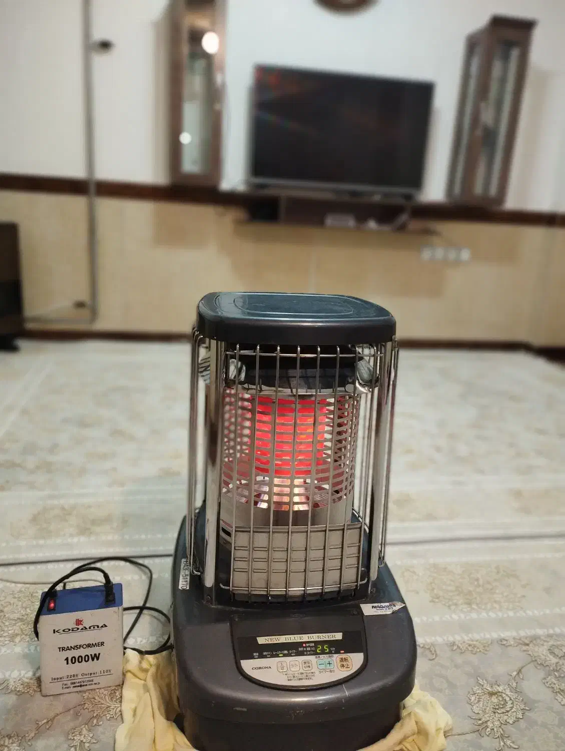 بخاری نفتی برقی فن دار ژاپنی|بخاری، هیتر، شومینه|مهاباد (آذربایجان غربی), |دیوار