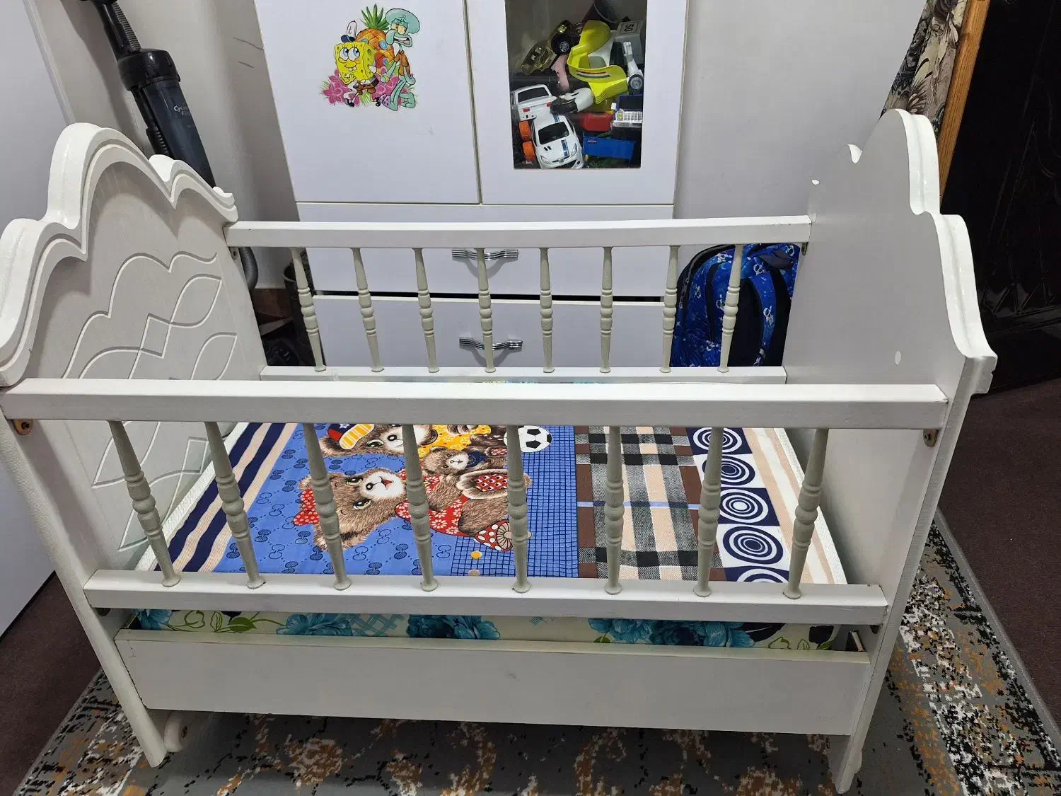 تخت نوزاد کاملا نو|تخت و سرویس خواب|ورامین, خیر آباد|دیوار