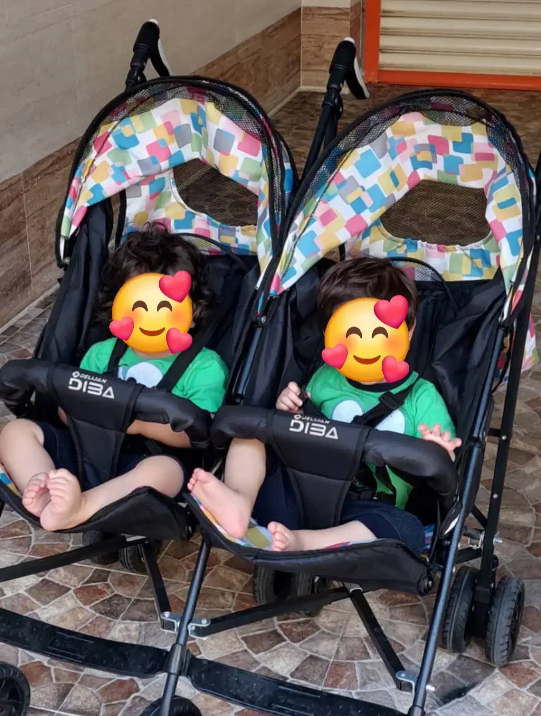 کالسکه دو قلو عصایی|کالسکه و لوازم جانبی|مسجد سلیمان, |دیوار