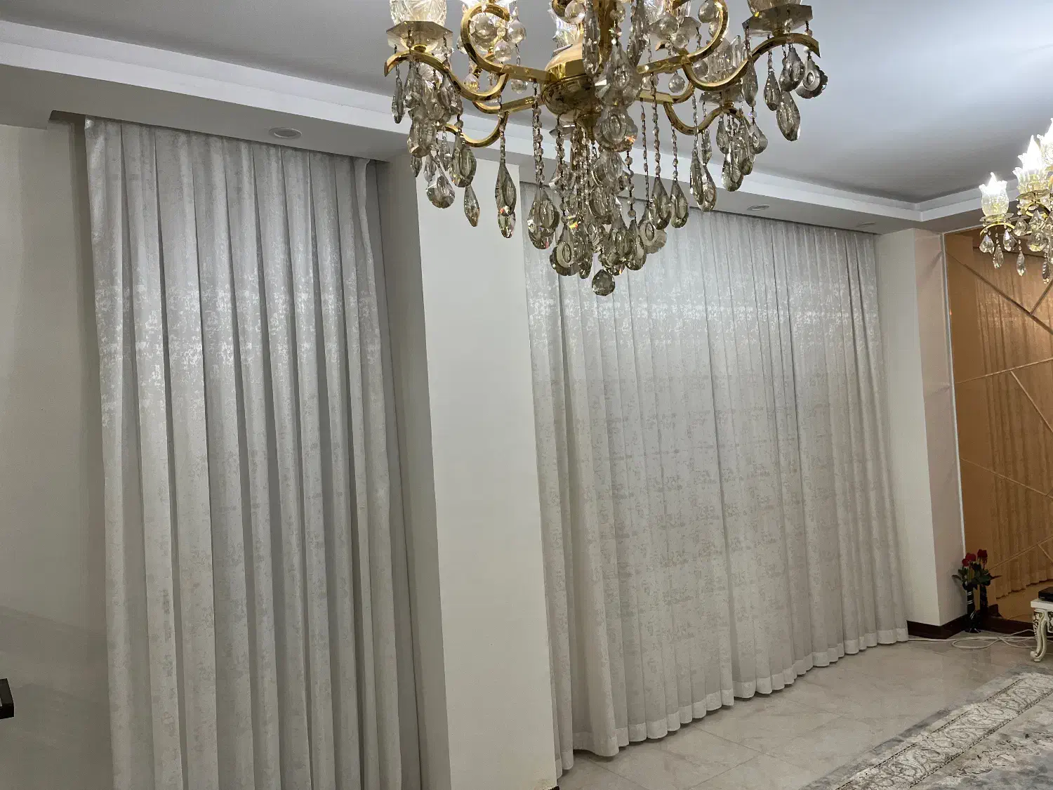 پرده حریر درب و پنجره|پرده، رانر، رومیزی|شاهینشهر, فیض|دیوار