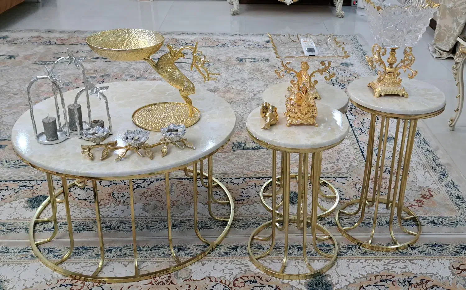 میز و عسلی استیل طلایی|مبلمان خانگی و میز عسلی|رباطکریم, وهن آباد|دیوار