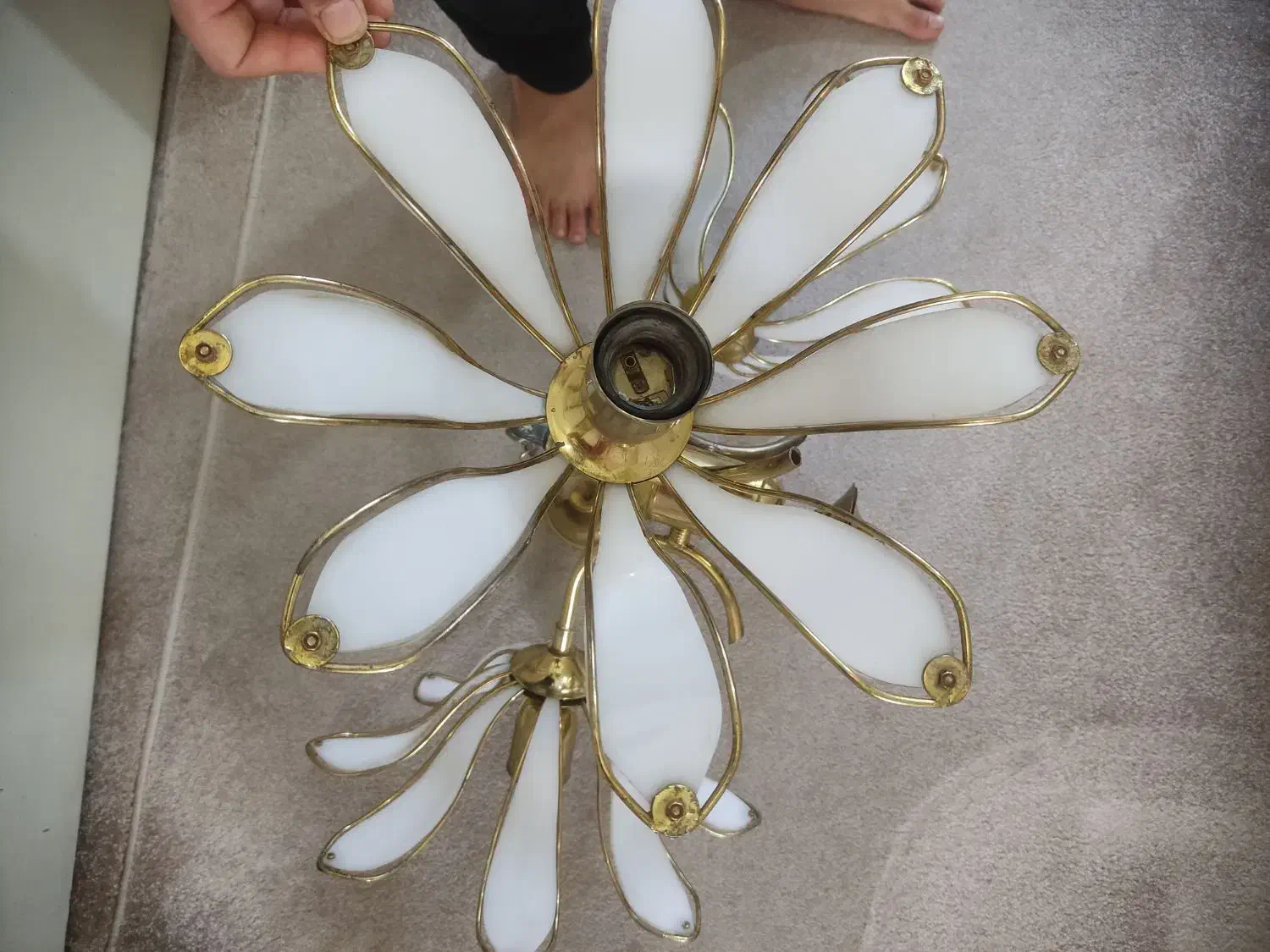 لوستر ۳ شاخه|لوستر و چراغ آویز|خرمآباد, |دیوار