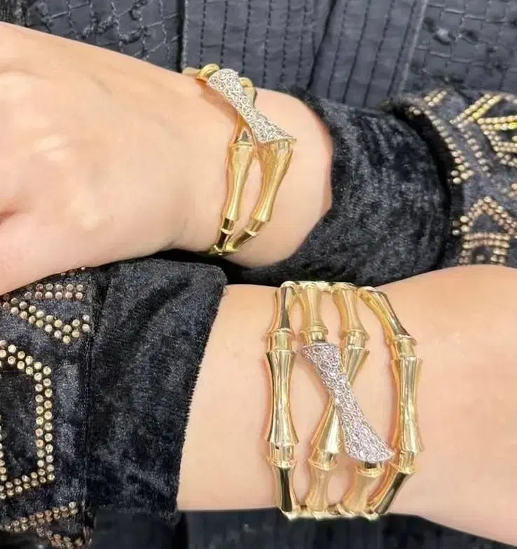 النگو دستبند نقره مدل استخوانی آبکاری طلا(طرح طلا|جواهرات|شیراز, بعثت|دیوار