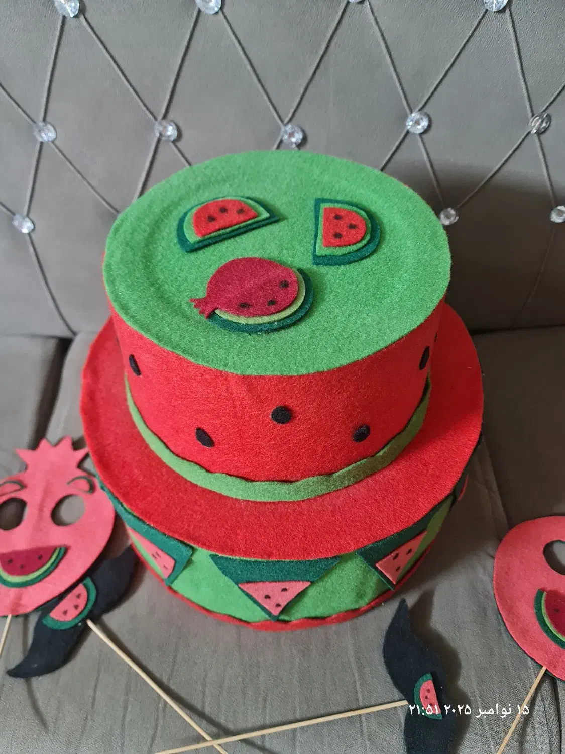 ماکت کیک یلدایی|مجسمه، تندیس، ماکت|سبزوار, چهارراه فرودگاه|دیوار