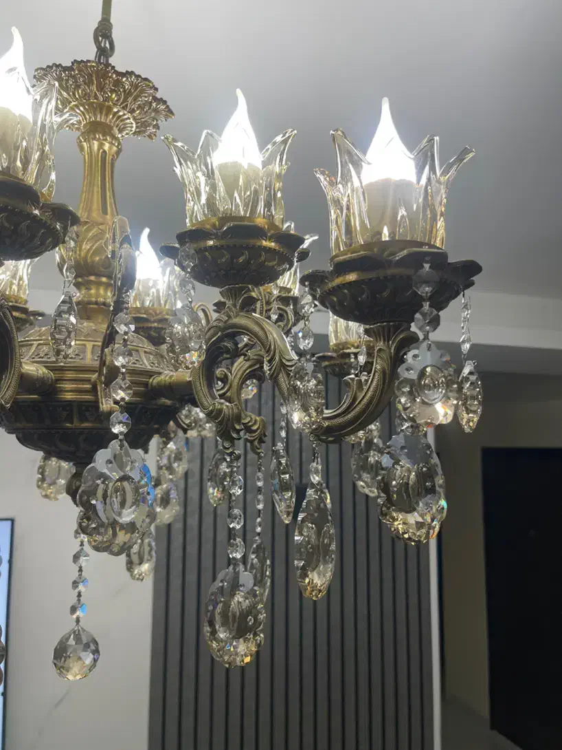 لوستر برنز|لوستر و چراغ آویز|تبریز, |دیوار