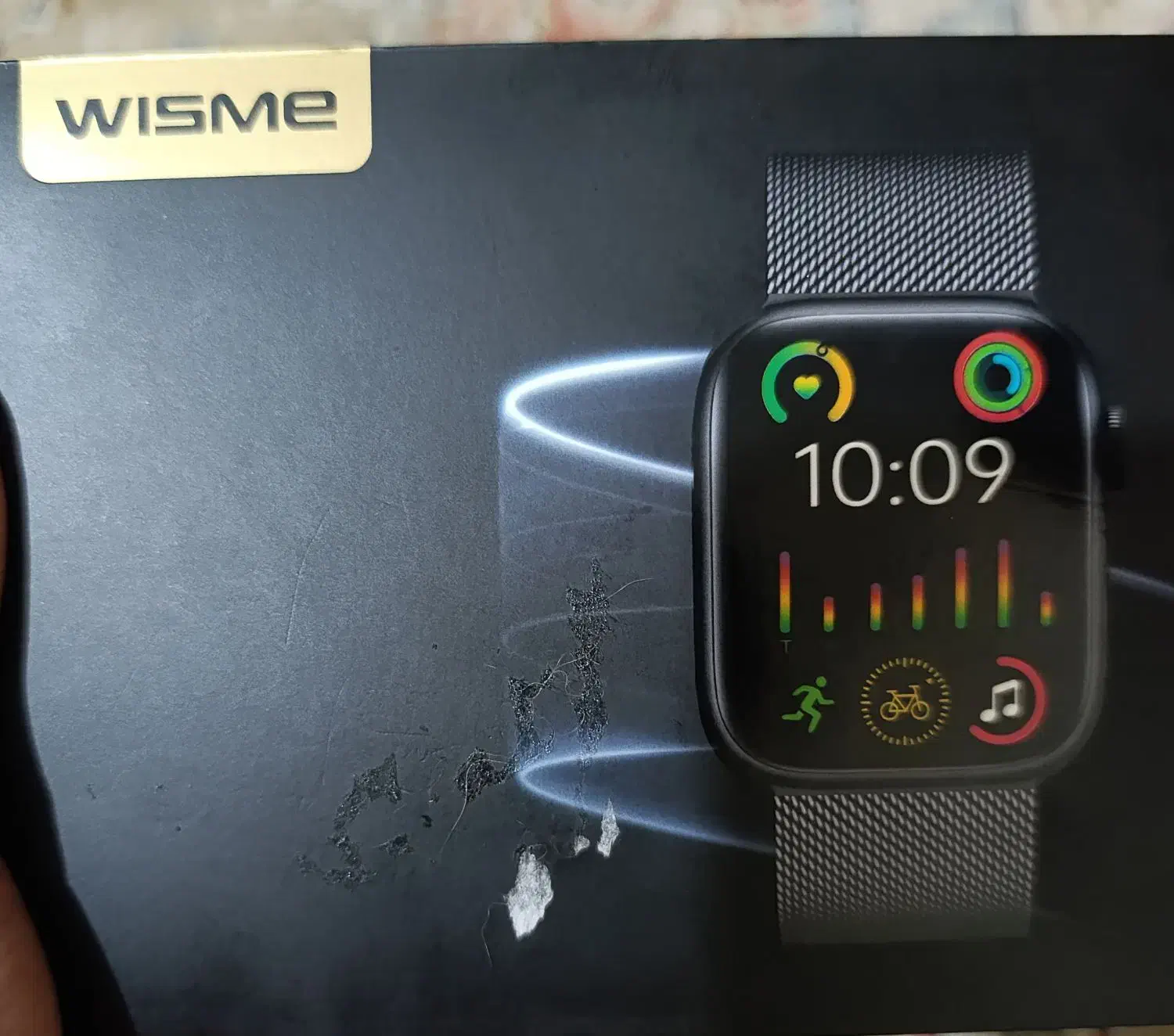 ساعت هوشمند طرح اپل واچ|ساعت|رباط‌کریم, رباط‌کریم|دیوار