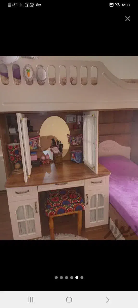 تخت دو طبقه|تخت و سرویس خواب|ری, هاشمآباد|دیوار