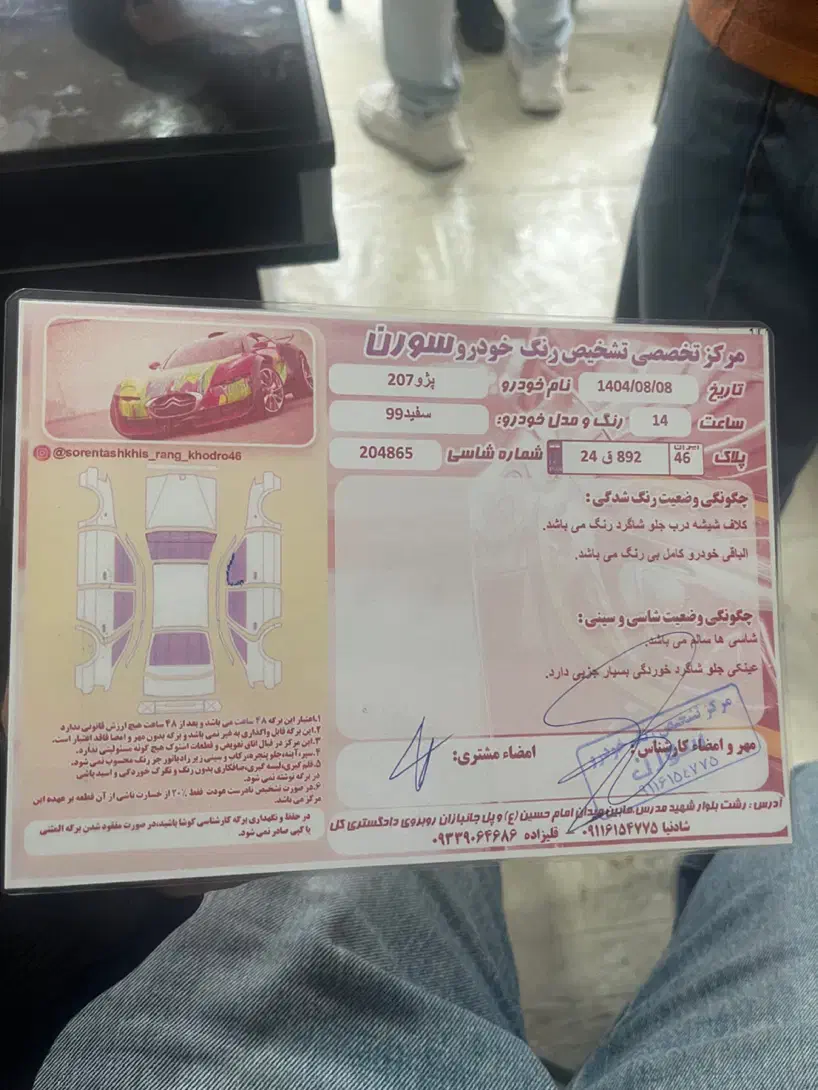 ۲۰۷ پانا ۱۳۹۹|خودرو سواری و وانت|رشت, فلسطین|دیوار